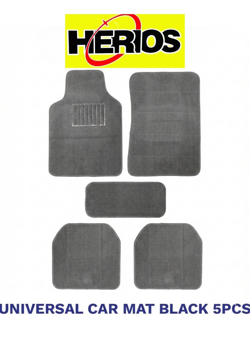 HERIOS Universal Car Floor Mats Set, Grey, 5 Piece, Heavy Duty Waterproof Non Slip, All Season Interior Protection for SUV and Sedan, car mat, car floor mat, car accessories (GREY) - Image 5